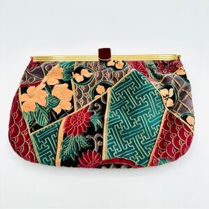 Vintage Velvet Clutch Purse
